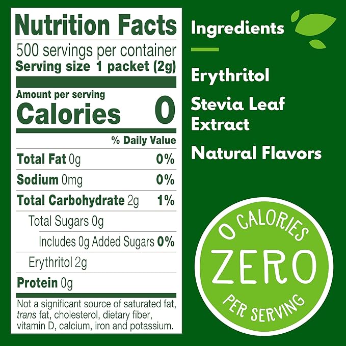 Truvia Original Calorie-Free Sweetener from the Stevia Leaf Packets, 35.25 oz Box, 500 Count (Pack