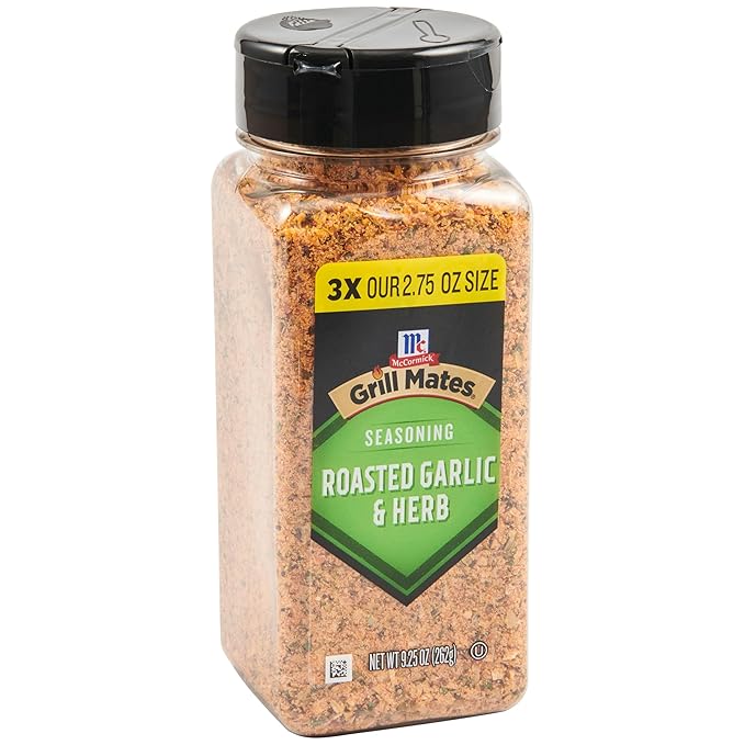 McCormick Grill Mates Roasted Garlic & Herb Seasoning, 9.25 oz (Pack of 6)