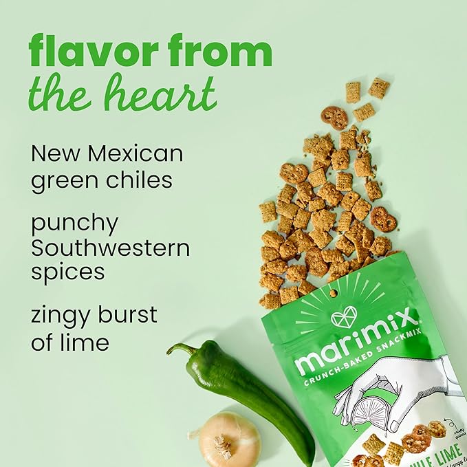 Marimix Snack Mix | Hatch Chili Lime | Crunch Baked Sweet & Salty Savory Plant Based Naturally