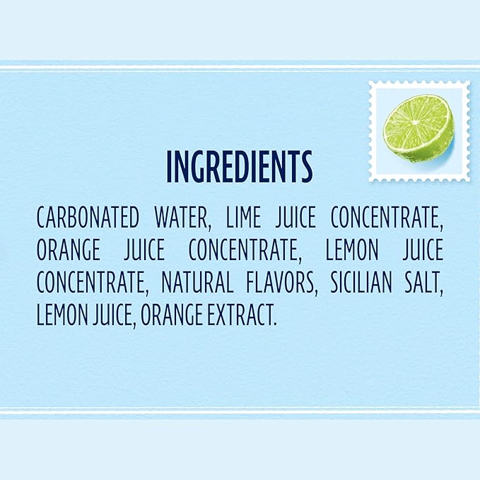 Sanpellegrino CIAO Lime Sparkling Water, Low-Calorie Italian Sparkling Water with Real Fruit
