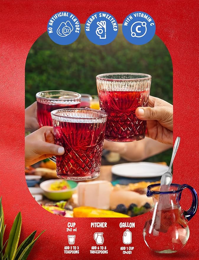 Klass Aguas Frescas | Drink Mix Mexican Variety Pack | Horchata Limeade Hibiscus & Tamarind Drinks