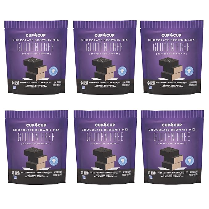 Cup4Cup Chocolate Brownie Mix, 14.25 Ounces, Certified Gluten Free, Dairy Free, Non-GMO, Kosher
