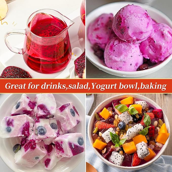 iGAOZM Dried Dragon Fruit,8.8oz/250g,Dragon Fruit Dried,No Sugar added,Soft and Chewy Bulk