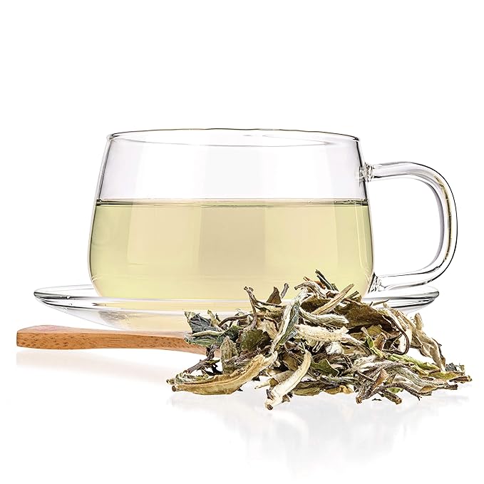 Tealyra - White Peony - Bai Mu Tan White Loose Leaf tea - Premium Chinese White Tea - Caffeine