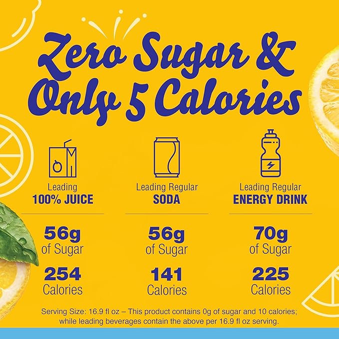 Crystal Light Lemon Iced Tea Naturally Flavored with other natural flavor Powdered Drink Mix, 120