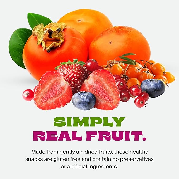 Whitney Jordan Naturals Air-Dried Fruit Variety Pack | 2 Individual Packs ??Super Berry Medley &