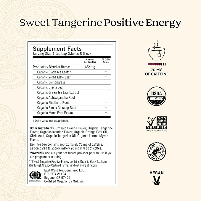 Yogi Energy Variety (3 Pack) Organic Sampler & Tea Gift Set – Contains Caffeine – 48 Tea Bags