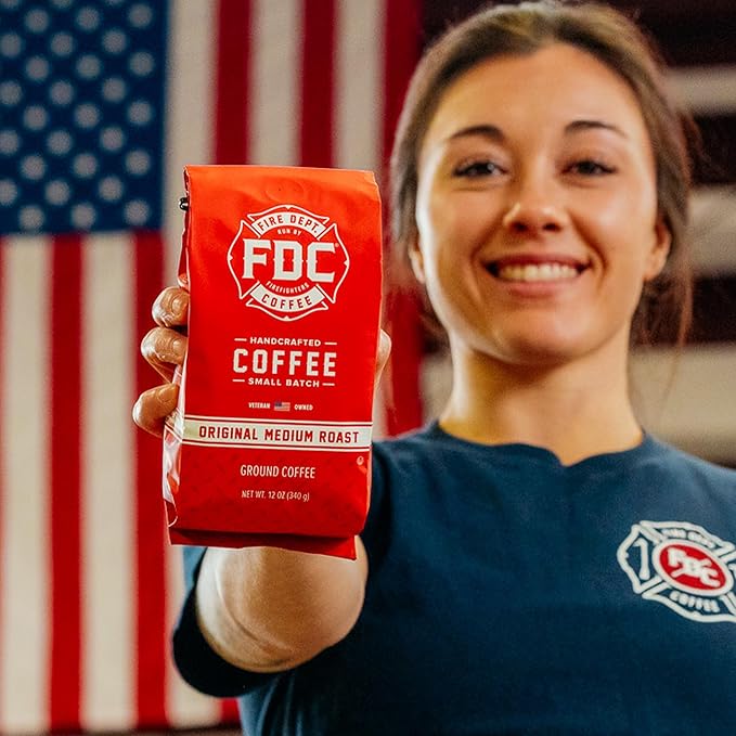 Fire Department Coffee - Gives Back to Firefighters - Balanced & Smooth Original Medium Roast