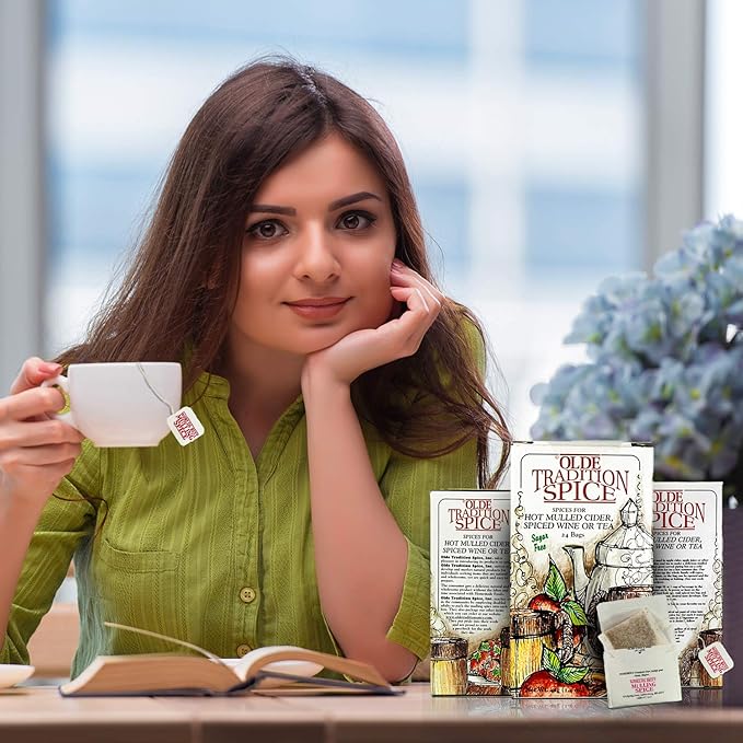 Olde Tradition Spice: Mulling Spices in Tea Bags for Apple Cider, Mulled Wine, Glühwein, Hot Toddy