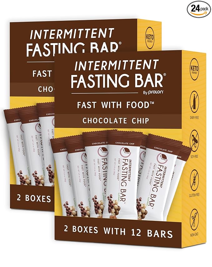 Prolon Fasting Bars | 5g Protein, 7g Fiber | Keto-Friendly, Gluten-Free, Dairy-Free, Plant-Based |