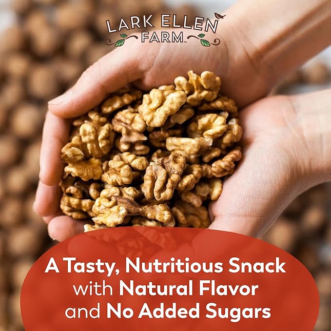 Lark Ellen Farm Organic Sprouted Walnuts ??Raw, Unsalted, Keto-Friendly, Healthy Vegan Snack
