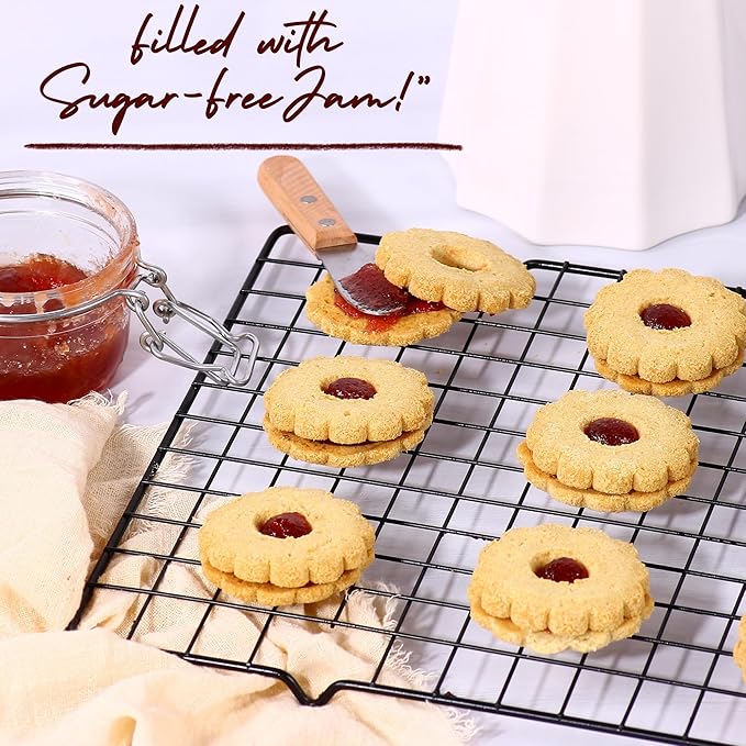 Sugar Free Cookies by Stern?™s Bakery | [10 Count] Strawberry Filled Linzer Tarts | Sugar Free