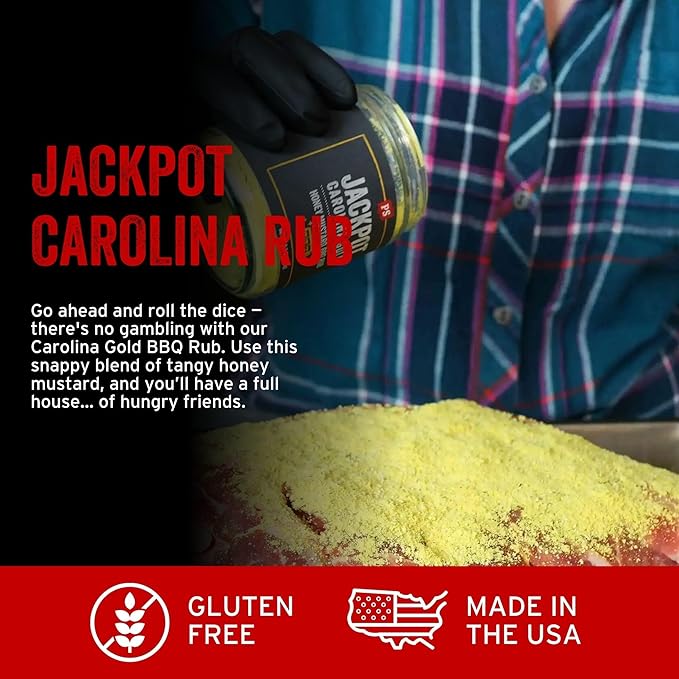 PS Seasoning Jackpot Carolina Gold - Sweet and Tangy Honey Mustard BBQ Seasoning and Rubs for