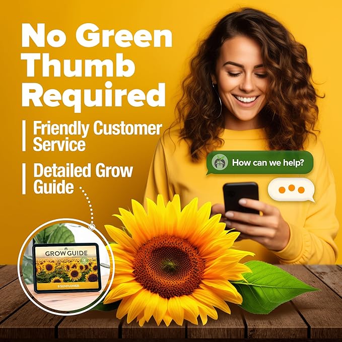 Home Grown Sunflower Seeds for Planting | 8 Varieties |1000+ Non-GMO Sun Flower Seeds Packets to