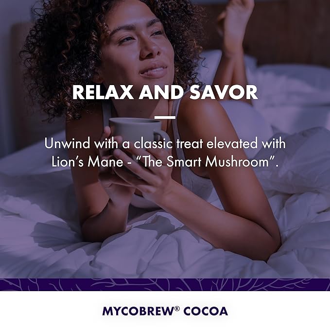 Host Defense MycoBrew Cocoa - Cocoa Drink Mix Includes Lion's Mane Mushroom Powder - Superfood