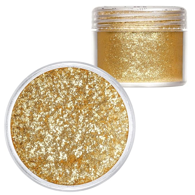 HomeHere Edible Luster Dust Food-Grade Glimmer Powder Glitter for Cake Decorating 7g, Disco Diamond