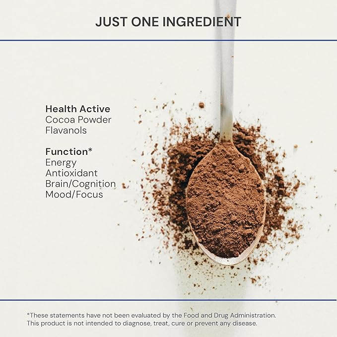 Blueprint Bryan Johnson Non Dairy Cocoa Powder ??Elite Level Flavanols ??100% Pure Cocoa ??Low Fat