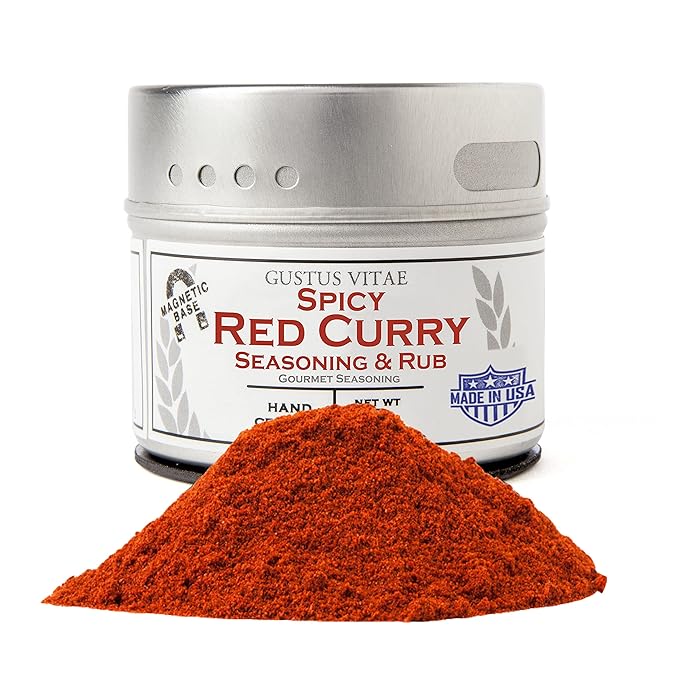 Spicy Red Curry Seasoning | Authentic Artisanal Spice Blend | All Natural, Non GMO | Hand Made in
