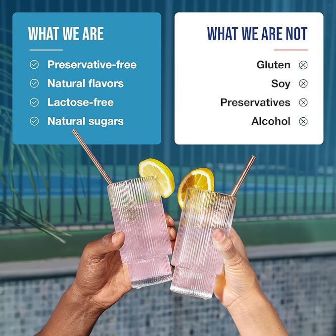 The Frozen Bean Sunkist Collagen Drink Mix - Hydration Strawberry Lemon Electrolyte Drink for Women
