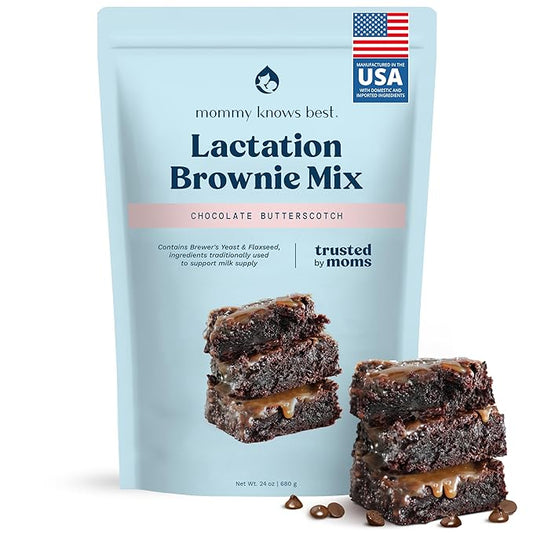 Lactation Cookies Mix - Chocolate Butterscotch Brownies Breastfeeding Cookie Supplement Support for