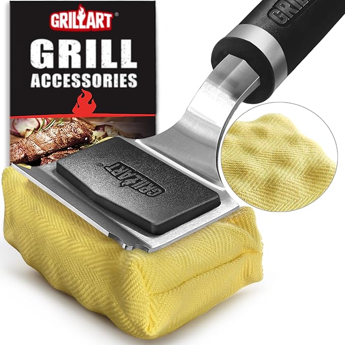 GRILLART Grill Brush for Outdoor Grill Bristle Free - Reinforced Grill Cleaner Scraper BBQ Brush