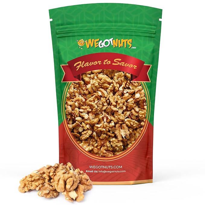 California Raw Walnuts- 4 Pounds, Resealable Package-Fresh, No Shell, Unsalted-All Natural Dry