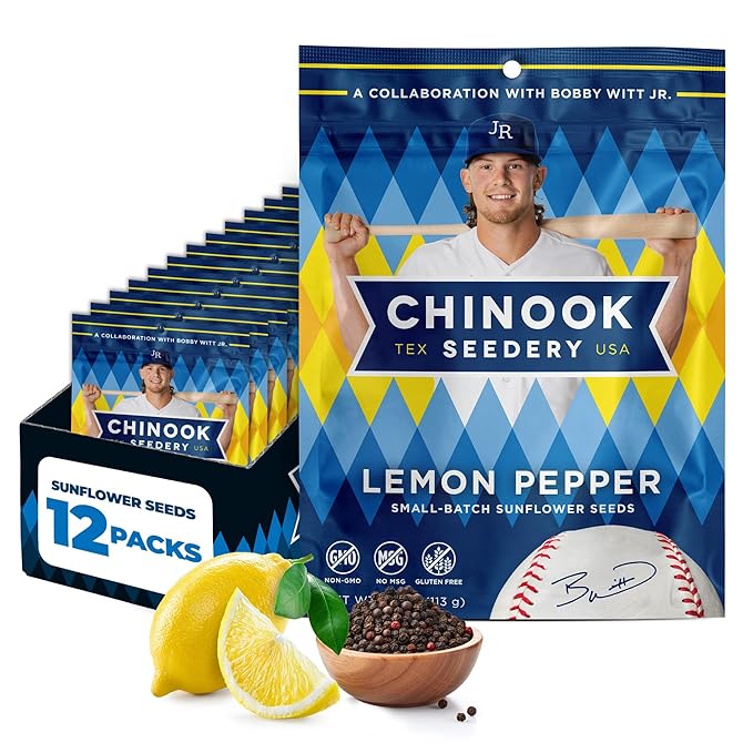 Chinook Seedery Roasted Jumbo Sunflower Seeds - Keto Snacks, Gluten-Free, Non-GMO, Lemon Pepper 4