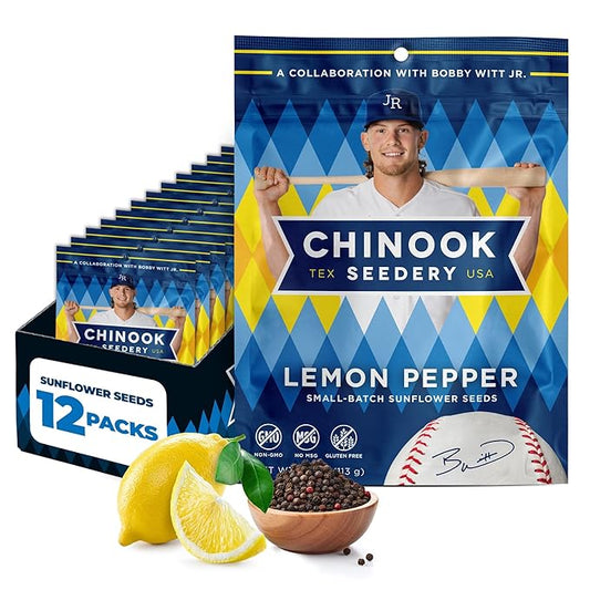 Chinook Seedery Roasted Jumbo Sunflower Seeds - Keto Snacks, Gluten-Free, Non-GMO, Lemon Pepper 4