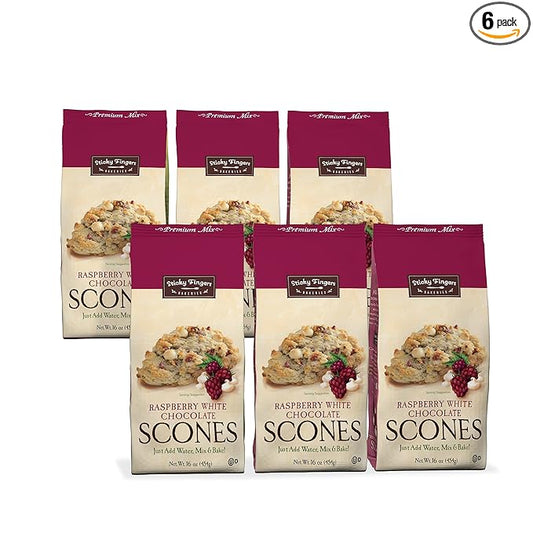 English Scone Mix, Raspberry White Chocolate by Sticky Fingers Bakeries ??Easy to Make English