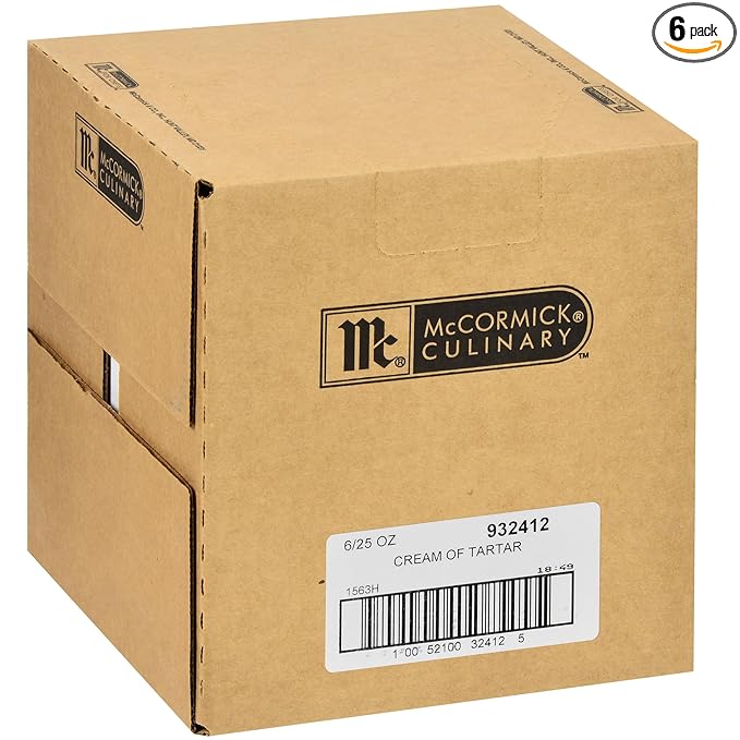 McCormick Culinary Cream of Tartar, 25 oz (Pack of 6) - Six 25 Ounce Containers of Cream of Tartar