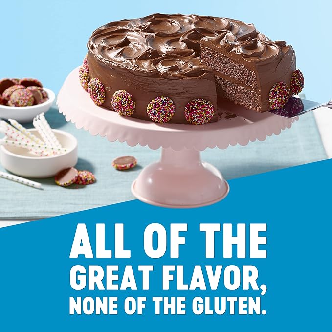 Krusteaz Gluten Free Chocolate Cake Mix, No Artificial Flavors, Colors, or Preservatives, 18