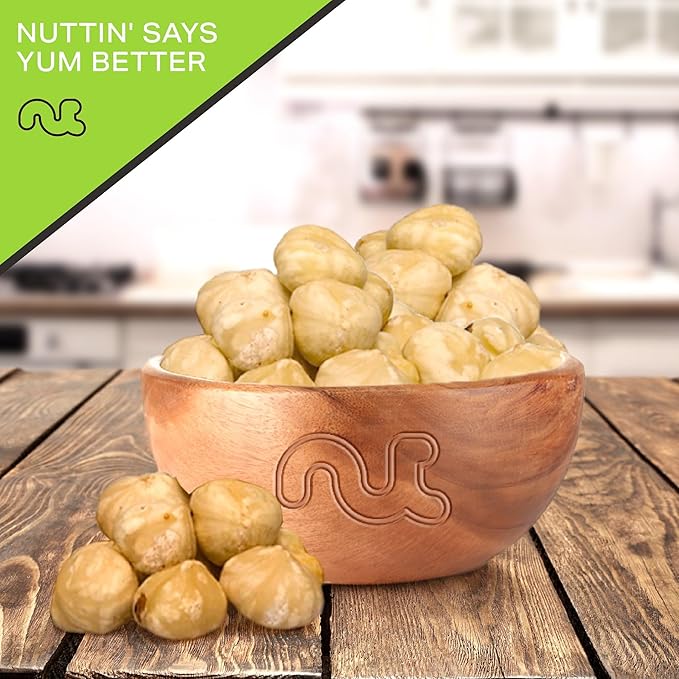 NUT CRAVINGS - Raw Blanched Hazelnuts Filberts - Unsalted, Shelled, (16oz - 1 LB) Bulk Nuts Packed