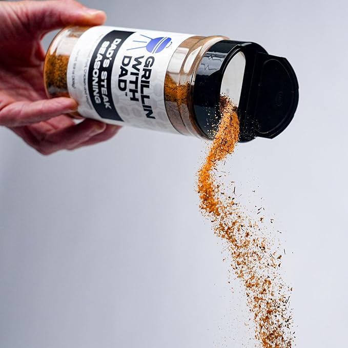 Grillin With Dad Steak Seasoning - Great Tasting Beef Seasonings - Contains Herb, Garlic and Spices