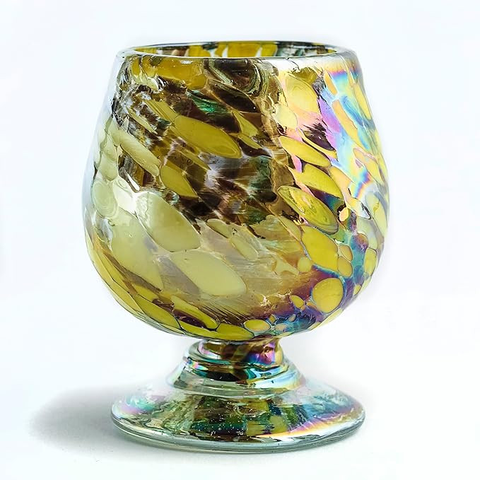 Authentic Mexican Tequila Hand Blown Shot Glasses - Set of 4-2 oz Mini Glass Snifters - Heavy Base