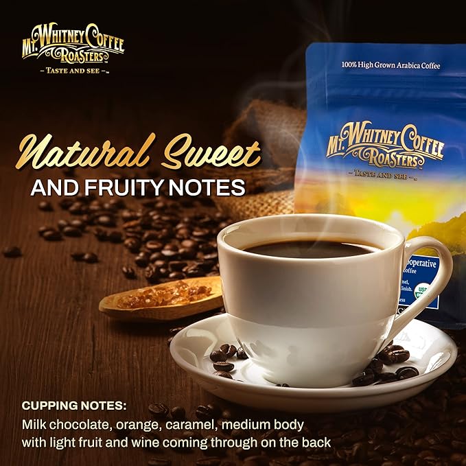 Mt. Whitney Guatemala Adiesto Cooperative Organic, Low Acid, Whole Bean Coffee - Coffee Beans