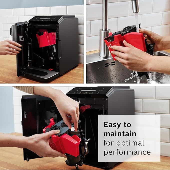 Bosch TIU20508 300 Series Fully Automatic Espresso Machine with Milk Express (in-cup frother), LCD