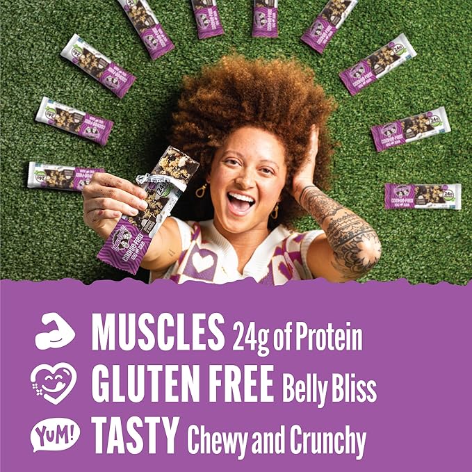Lenny & Larry's Cookie-fied BIG BAR ??Cookies and Creme Vegan Protein Bars 12x90g ??Healthy Snacks