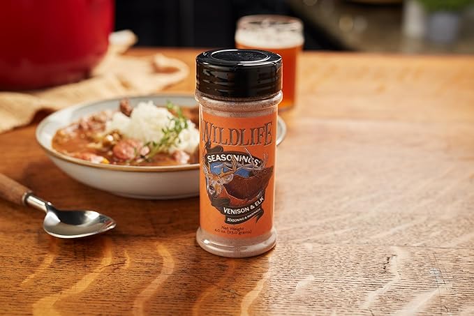 Wildlife Seasonings Venison & Elk Marinade – Wine Based with Robust Earthy Spices for a Bold Flavor