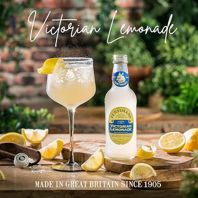 Fentimans Sparkling Victorian Lemonade - Lemon Sparkling Water, Great Over Ice or as Mixer, All