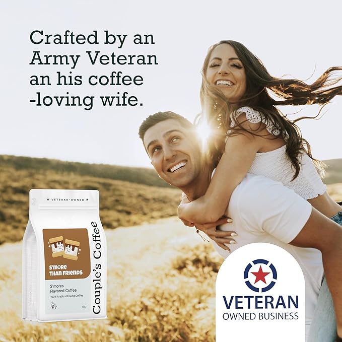 Couple?™s Coffee Ground Coffee | Gives Back to Military Families | S?™more Than Friends | Medium