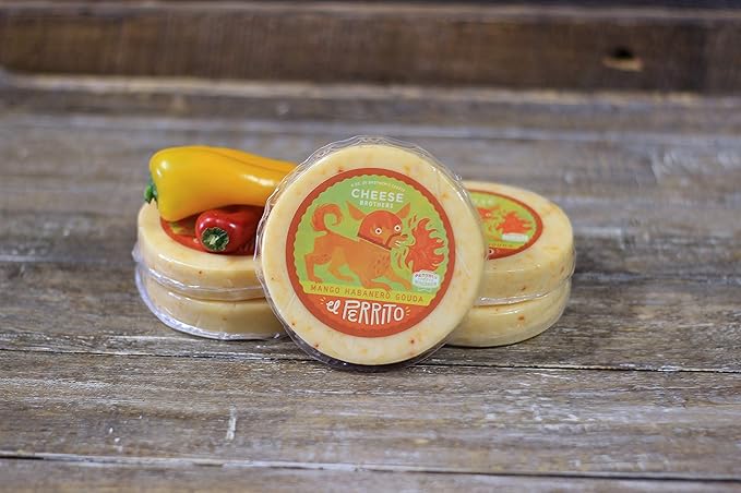 Cheese Bros. Spicy Cheese Lovers Gift Box | Fresh from Wisconsin | Gouda varieties include Honey
