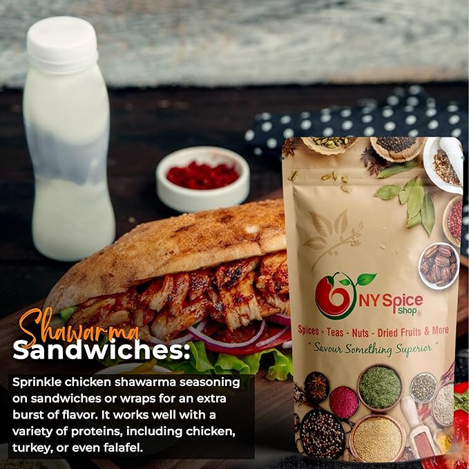 NY Spice Shop Chicken Shawarma Seasoning - Authentic Mediterranean Blend Grilling Spices for