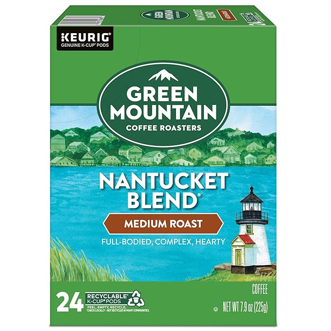 Green Mountain Coffee Roasters Nantucket Blend Keurig Single-Serve K-Cup Pods, Medium Roast Coffee