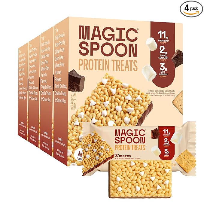 MAGIC SPOON Treats - High Protein, Low Carb, Keto Friendly, Low Sugar, Gluten Free, Crispy Protein