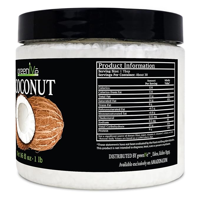 GreenIVe - 100% Pure Virgin Raw Coconut Oil - Organic - Pure - Virgin - Exclusively on Amazon (16