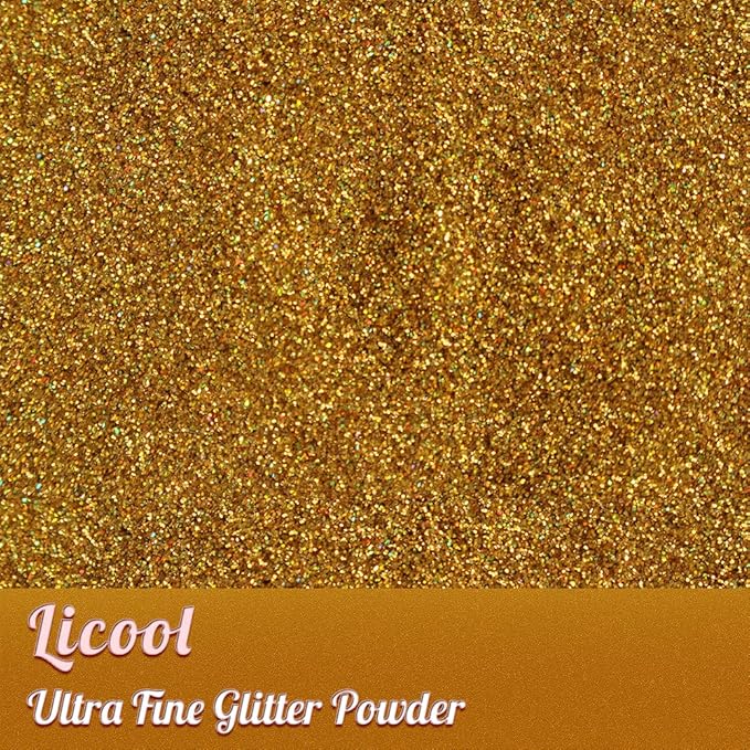 Holographic Extra Fine Glitter Powder, 100g Craft Glitter for Epoxy Resin, Iridescent Sequins