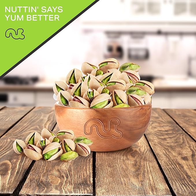 NUT CRAVINGS - Freshly Roasted & Salted California Pistachios (32oz - 2 LB) Packed Fresh in