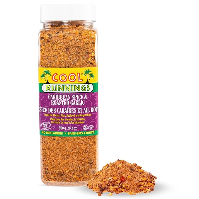 Cool Runnings Caribbean Spice & Roasted Garlic Powder 800g - Used for Grilling, Roasting, and