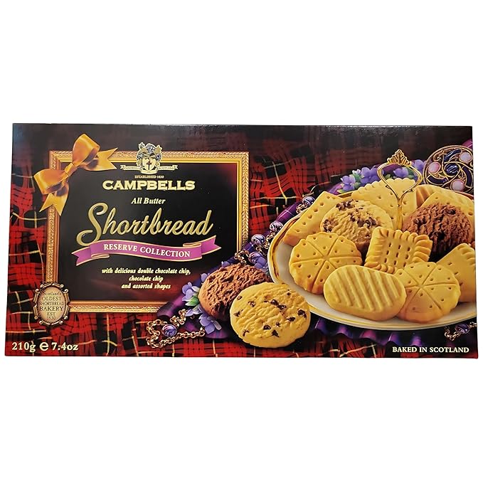 Campbells Shortbread Reserve Collection Carton 7.4 Oz (210g) - Scottish All-Butter Shortbread