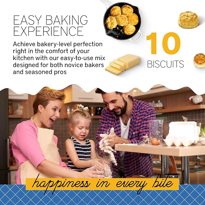 Southern Living Gourmet Jalapeno Cheddar Biscuit Mix, Easy-to-Bake Delight, Dinner Biscuits